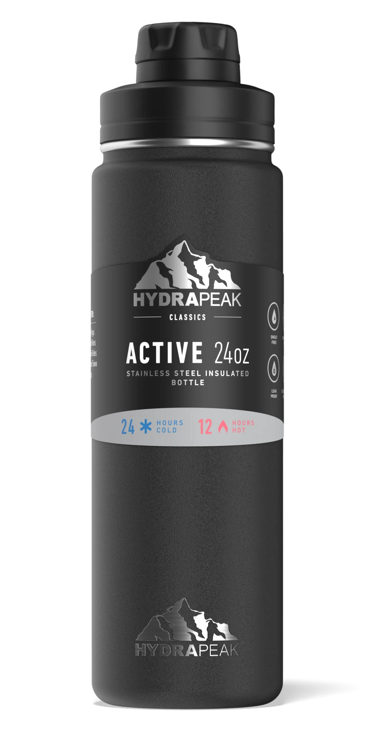 Wide Mouth 24oz Bottle - Black 5 Wide Mouth 24oz Bottle - Black