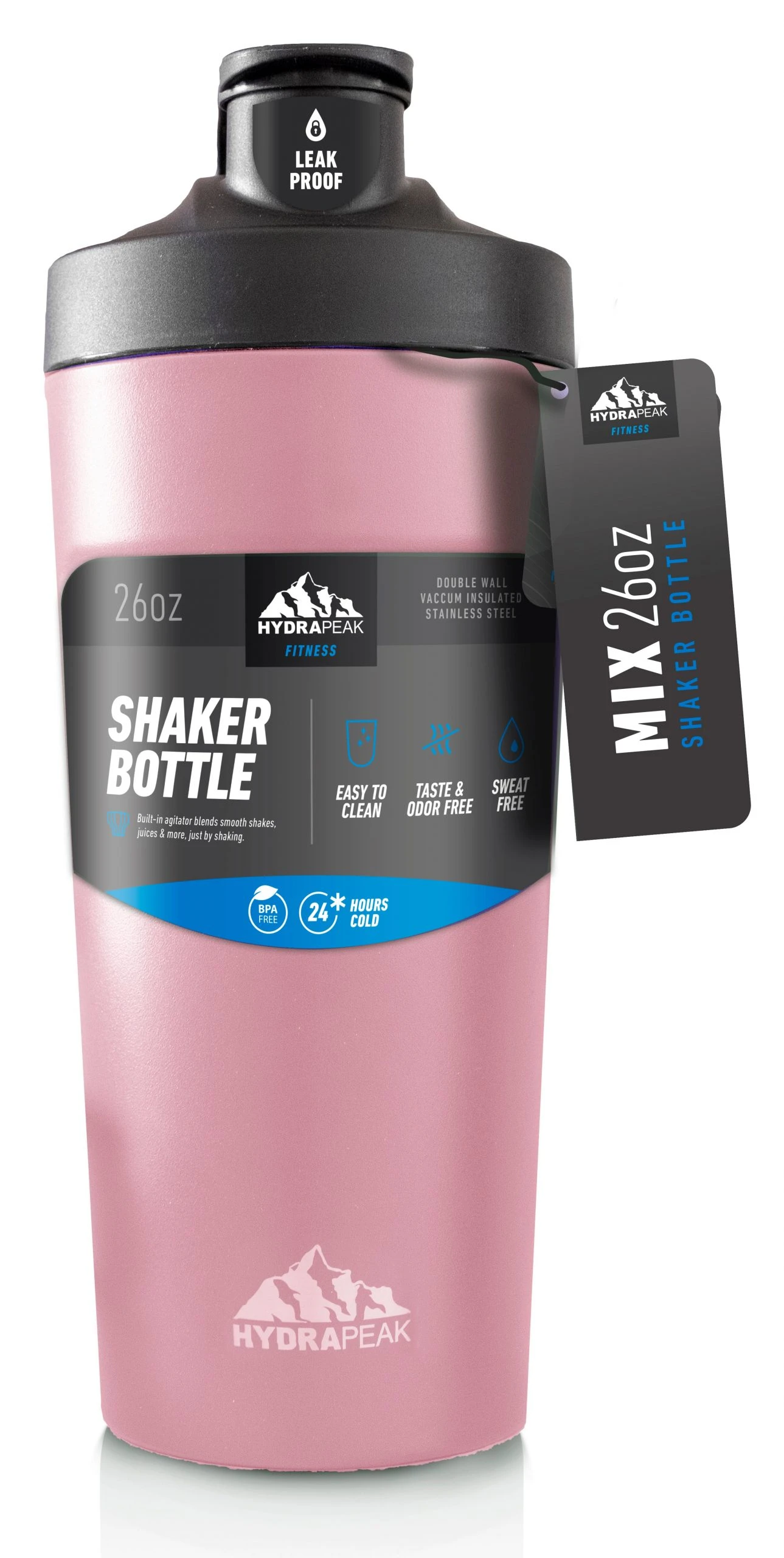 Bottles 26oz Shaker Bottle - Pink 3 Bottles 26oz Shaker Bottle - Pink