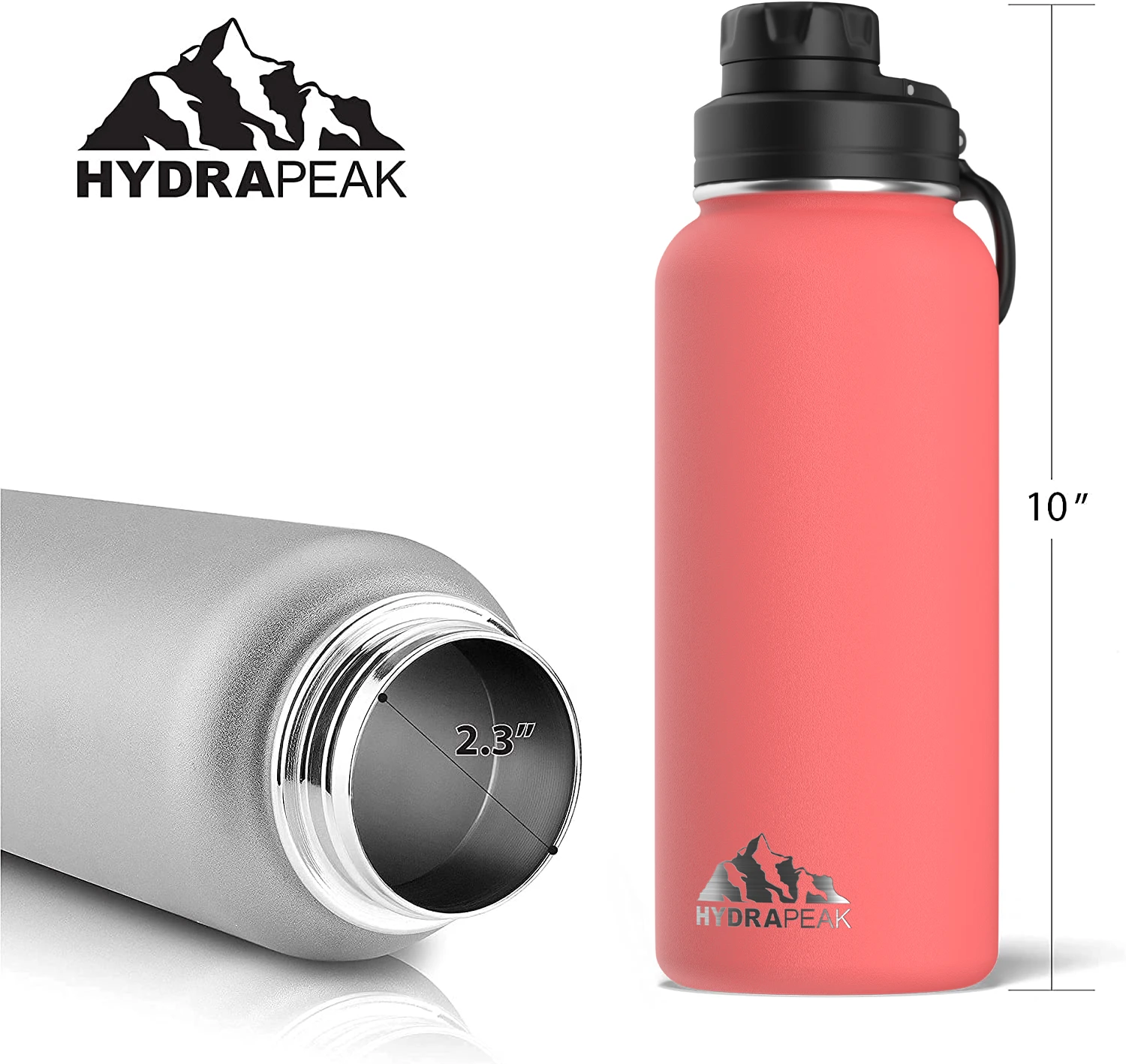 Wide Mouth 32oz Bottle - Coral Bottles 7 Wide Mouth 32oz Bottle - Coral Bottles